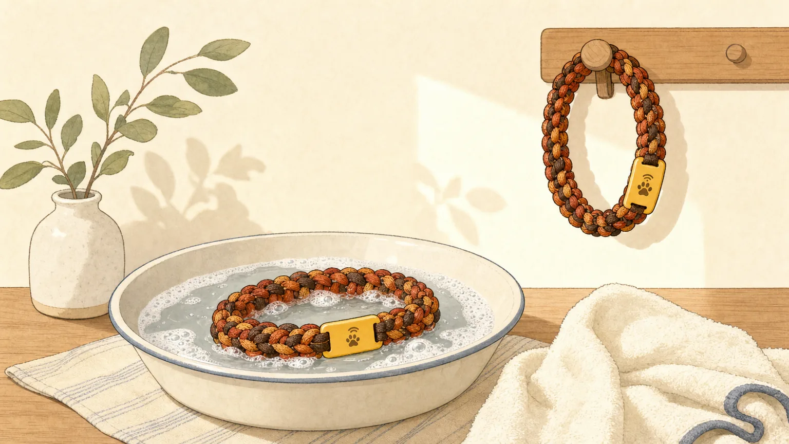 ぬるま湯で押し洗いして、陰干し。それだけで戻ります