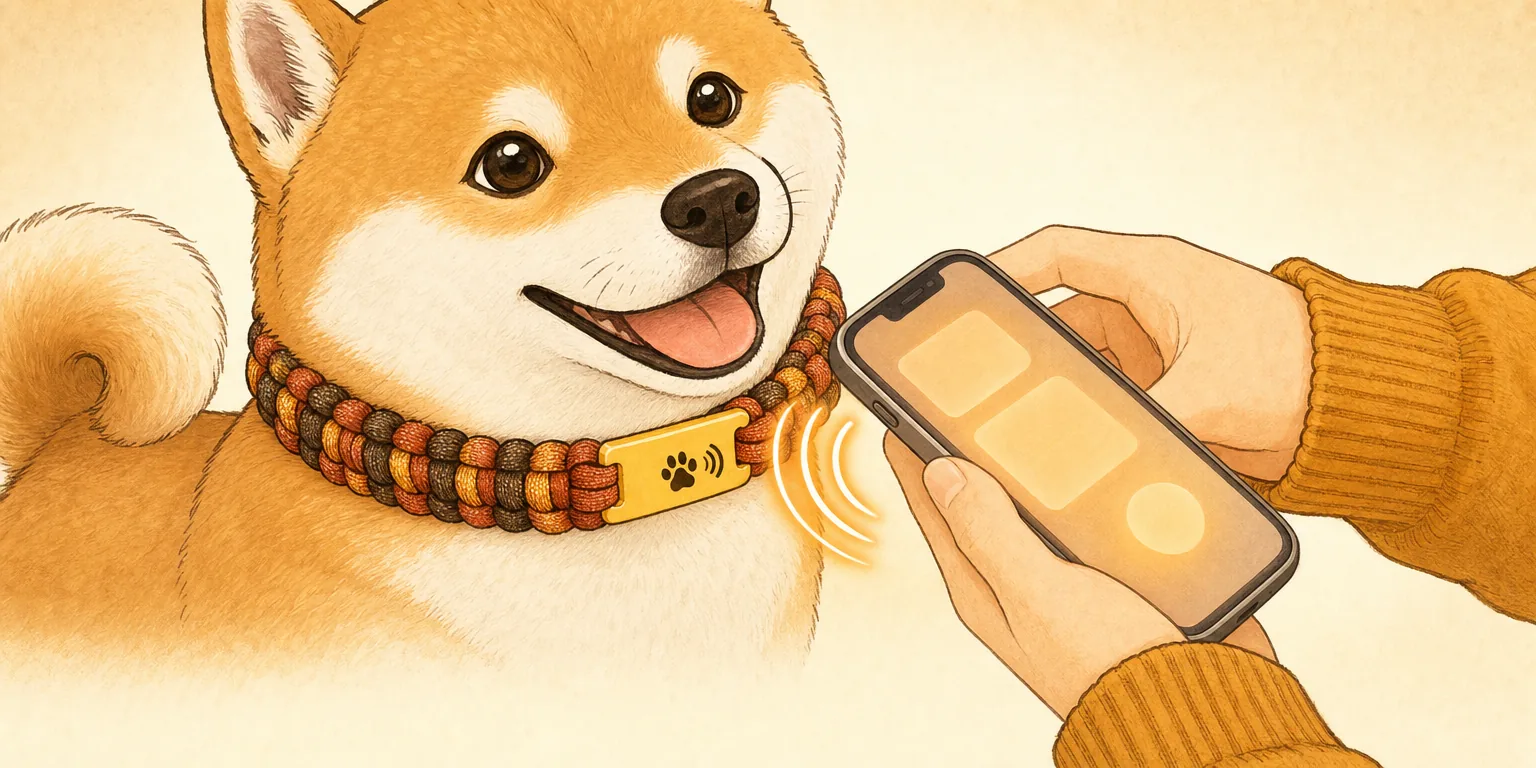 スマホをタグにかざしている様子
